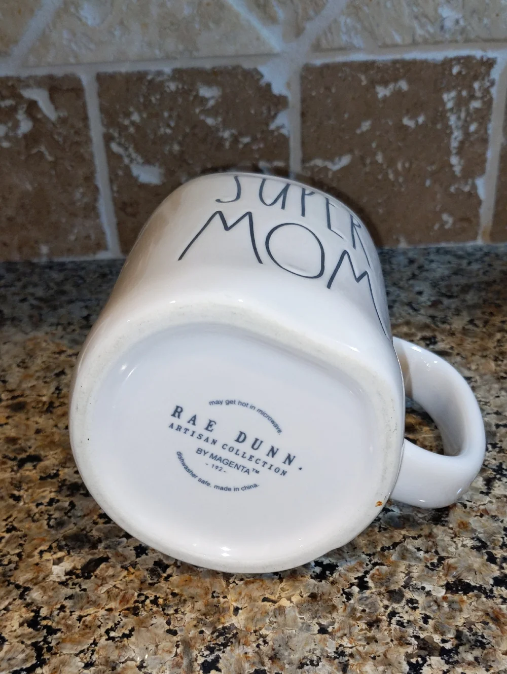 Super Mom Mug by Rae Dunn Pink Inside - Mom Gift Coffee Cup NWOT
